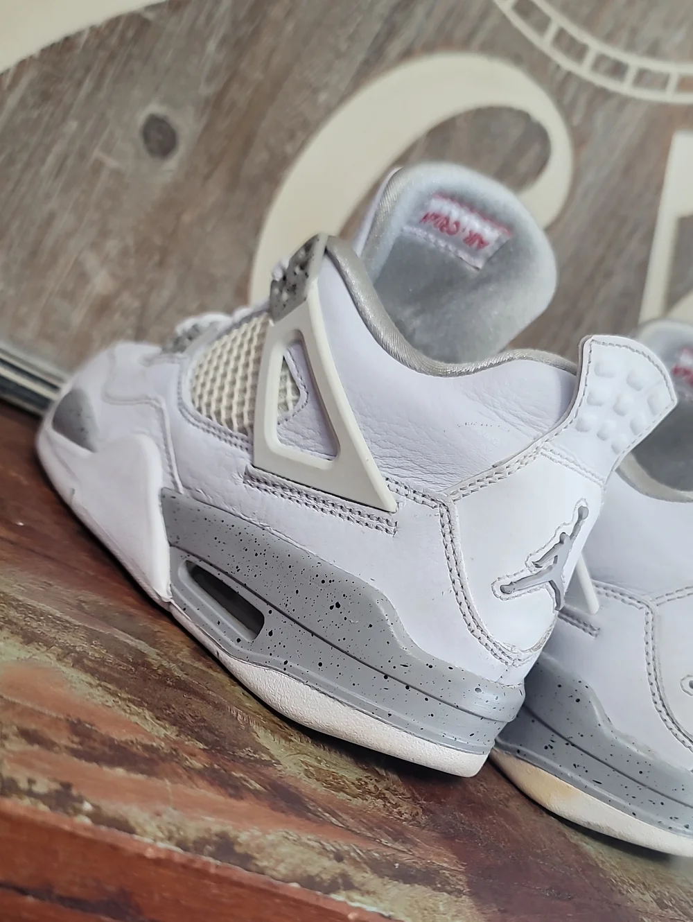 Nike Air Jordan 4 Retro 'White Oreo' Wmns 5.5 Good Condition, Fast Shipping.
